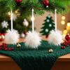 Christmas Decorations With Long Furry Balls