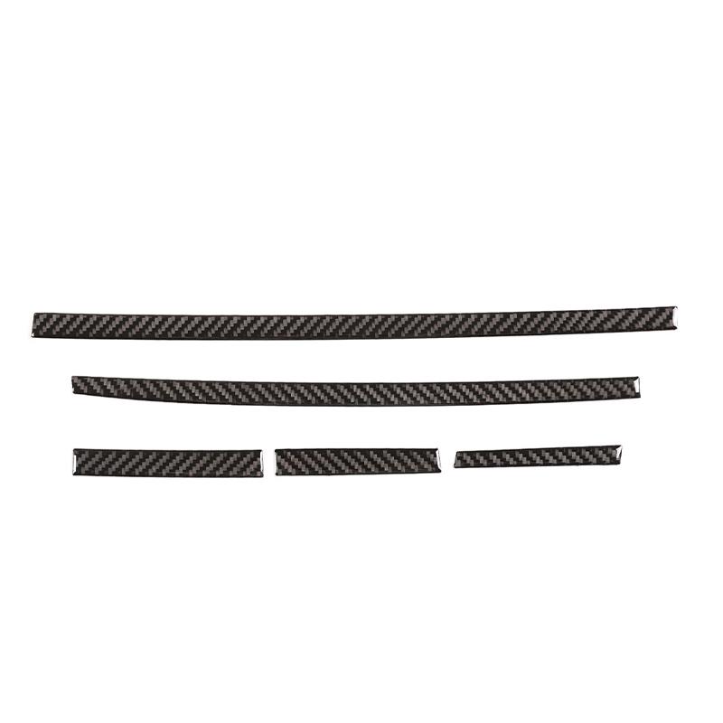 Soft carbon fiber Car center gearbox decorative frame sticker Dashboard Window Lift Panel Suitable for Toyota Hilux 2015-
