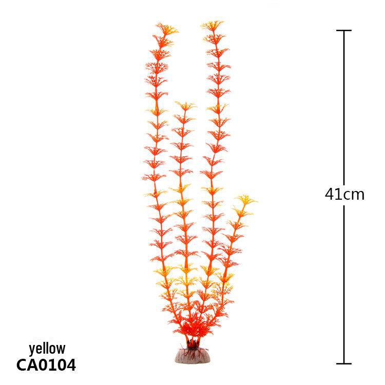 Fish Tank Decoration: Simulated Plant and Water Grass Silk Flower (CA)