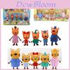 Premium Quality Russian Anime Three Kittens Happy Cats Action Figure Mini Toy Dolls