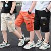 Summer Teenage Boys Pants Casual Letter Short Trousers for Kids 4-14 Years Children Comfortable Pants Boys Summer Tooling Shorts