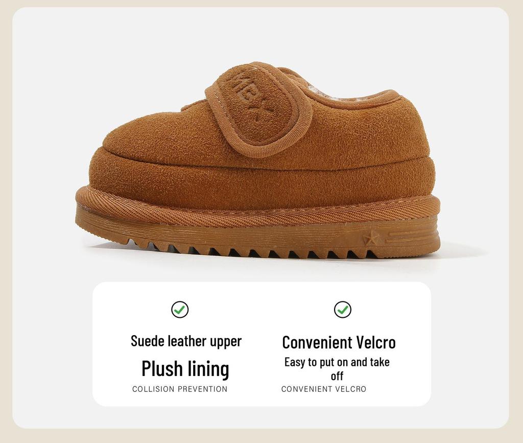 2025 Fleece-Lined Toddler Moccasins - Soft, Warm Winter Shoes with Thick Soles
