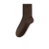Male Spring and Autumn Pure Cotton Pure Color Antibacterial Sweat Absorbent Tube Cotton Socks