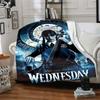 Wednesday Addams' Cello Flannel Blanket Super Soft Warm Cozy Blanket For Sofa Bed Office Travel Allseason Home Decor Gift