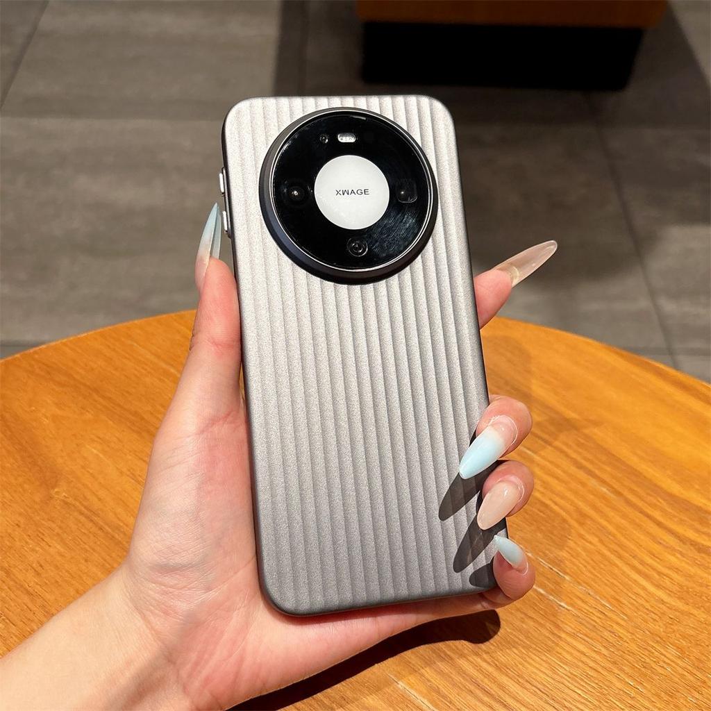 For Huawei Mate 80 Pro Case Fashion Metal Button Skin-friendly Non-slip PC Hard Protective Back Cover For Mate80 Phone Shell