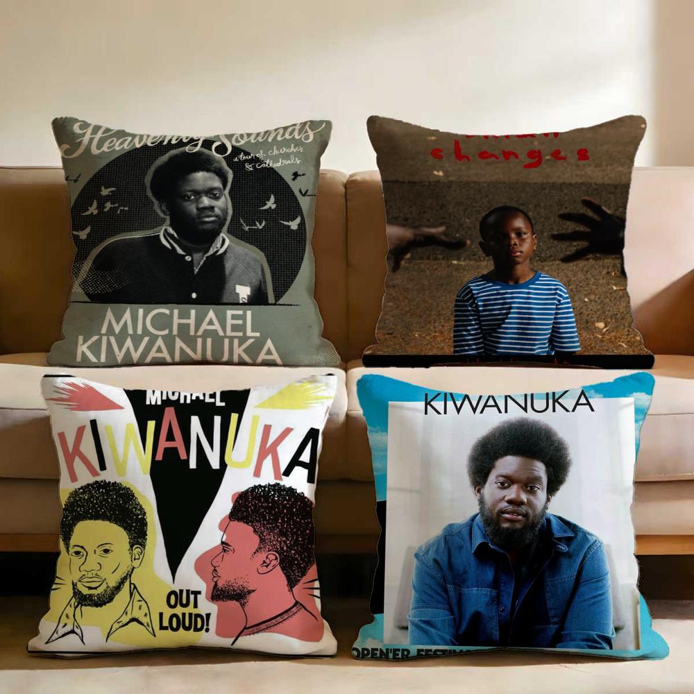 M-Michael K-Kiwanuka Cushion Cover Multi-Scene Pillow Cover for Home & Car - Reversible, Soft & Durable for Daily Use