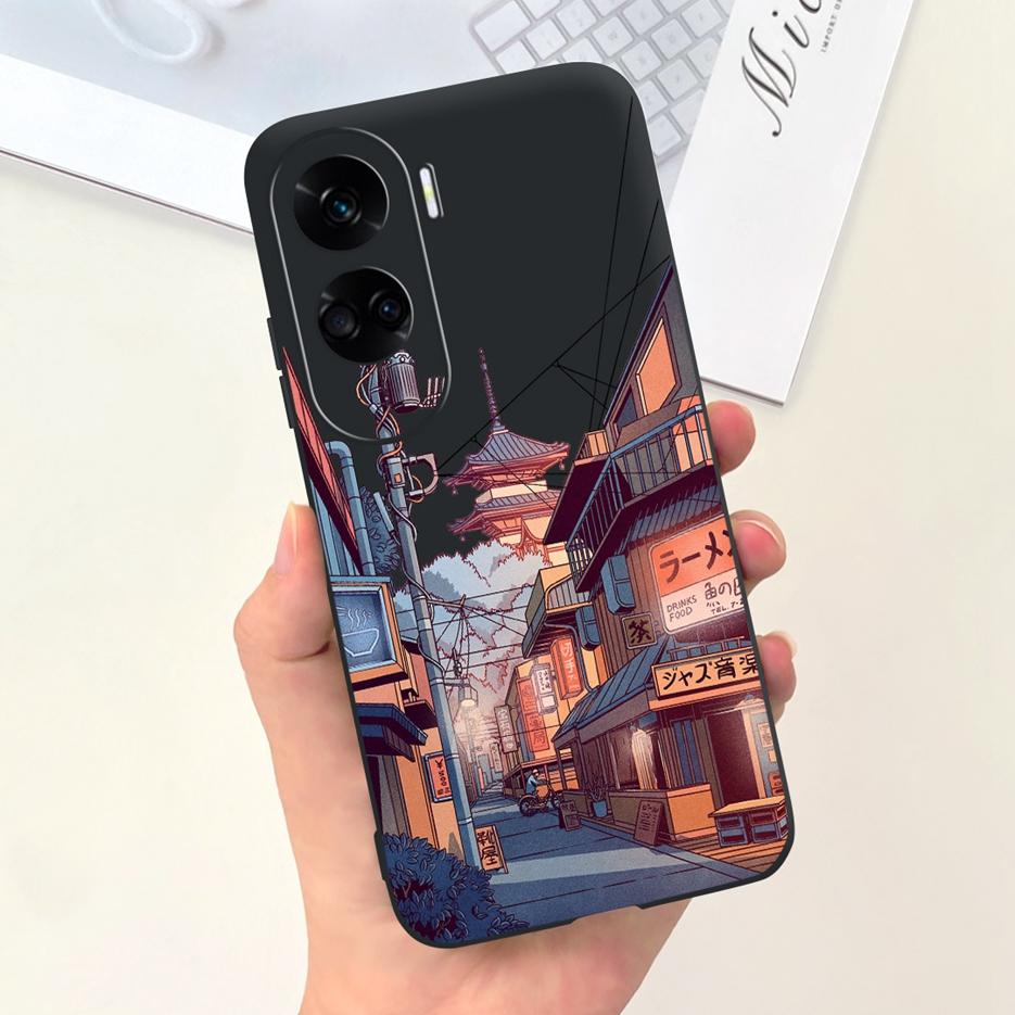 For Honor 90 Lite Case CRT-NX1 Cute Cartoon Cover Shockproof Soft Silicone Phone Case For Honor 90 Pro Honor90 Lite Fundas Coque