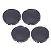 4pcs Wheel Center Caps 64mm Outer Diameter Scratch Proof ABS Replacement for Volvo XC60 2008 2026 Black
