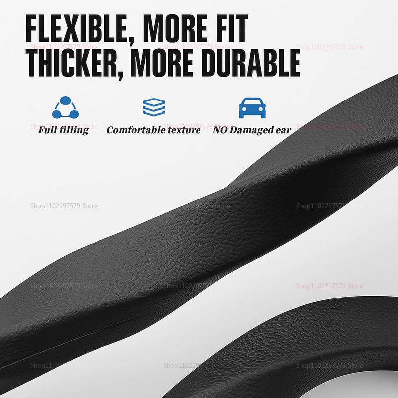 2pcs Car Seat Gap Filler Organizer Waterproof Car Seat Gap Plug Strip with 2 Grooves Seat Gap Storage Auto Interior Accessories