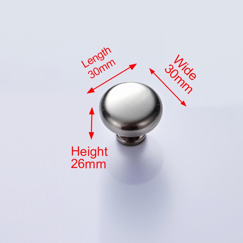 NAIERDI Bright chrome Handles Kitchen Cabinet Handles Solid Drawer Knobs Silver Cupboard Door Wardrobe Pulls Furniture Handle