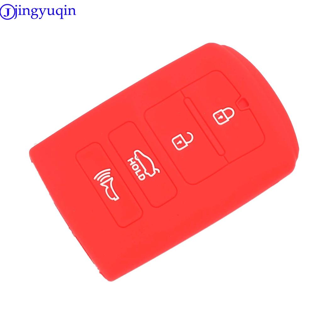 Jingyuqin Remote 4B Car Key Case Silicone For Kia Sorento K900 New K7 Cadenza 2017 2018 2019 Holder Styling Smart