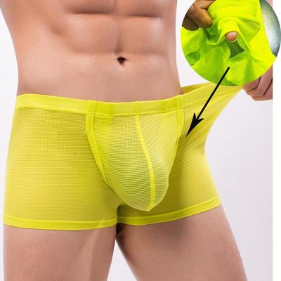 Boxers respirants en nylon pour homme - Été: À la mode, Confortable, Sexy, Taille mi-haute, Haut de gamme Doux C2-12