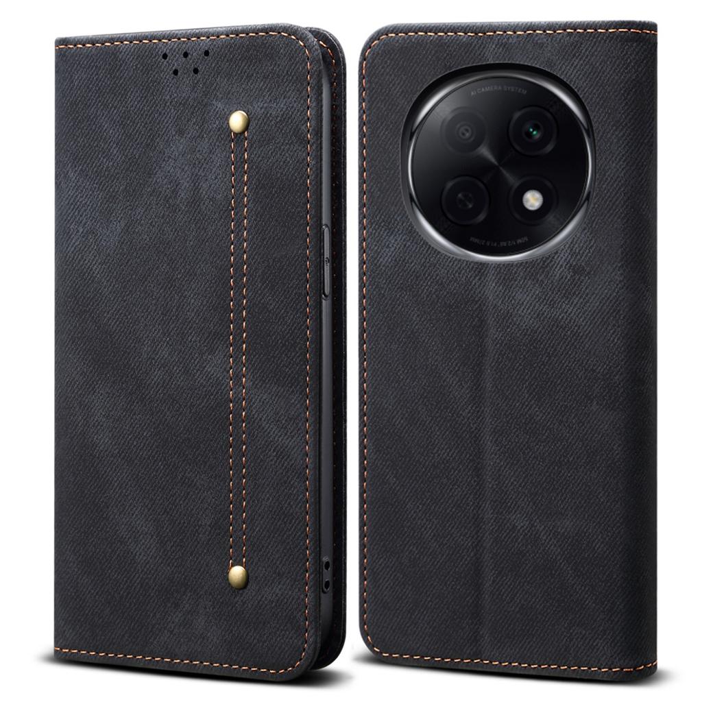 For Oppo F29 Pro 5G (Global)/A5 Pro 5G (China) Case Jeans Cloth Texture Anti-Scratch Leather Stand Phone Cover