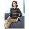 Round Neck Hooded Sweatshirt for Women In Autumn and Winter New Style Velvet Thickened Inner Warm Printed Loose Bottoming Shirt Top