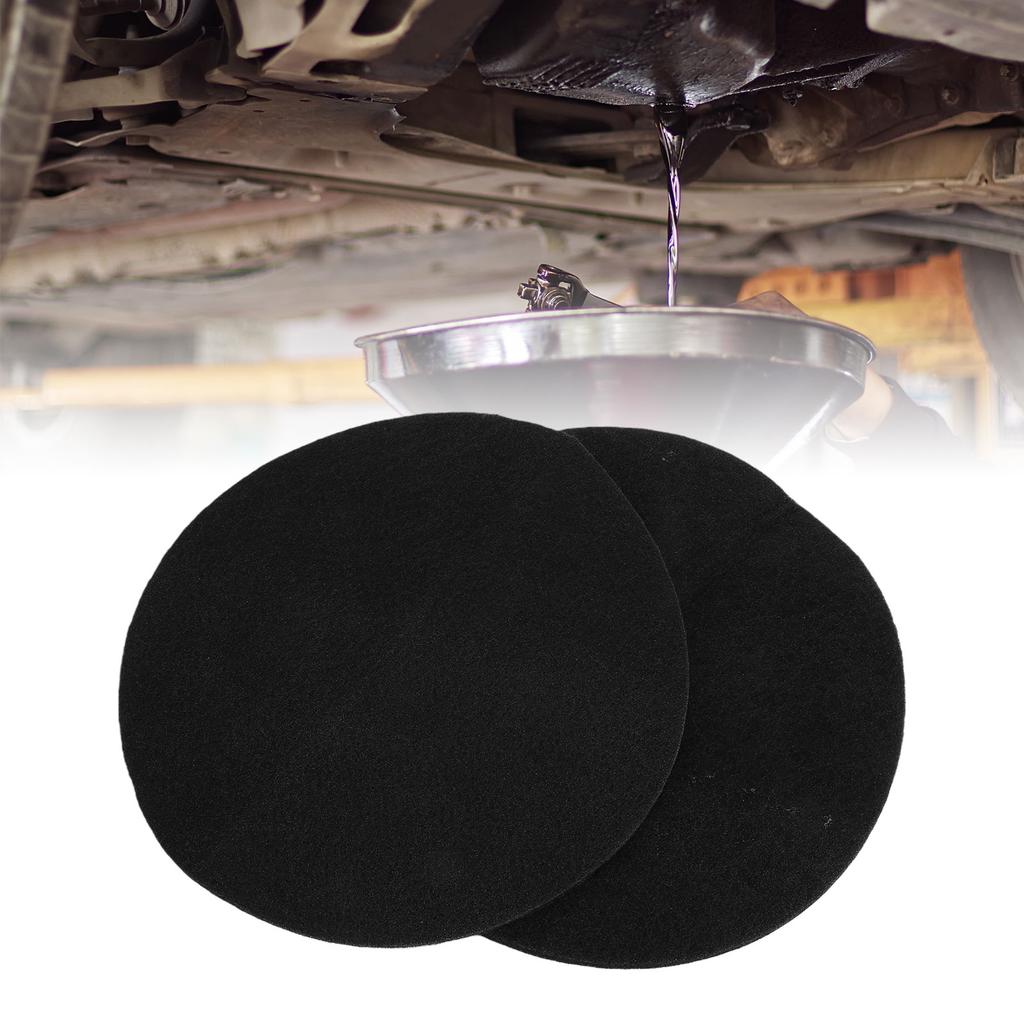 2pcs Oil Drain   Pad for Car   Changing Drain Pan 38cm Round Oil Change Mat