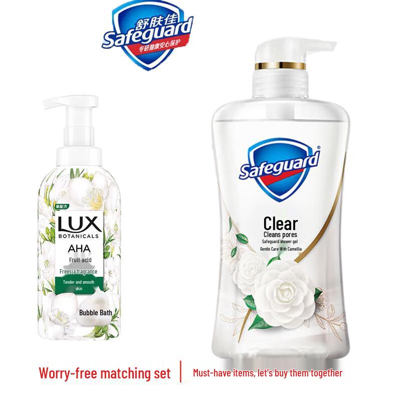 Lux Freesia & Safeguard White Tea Shower Gel Duo