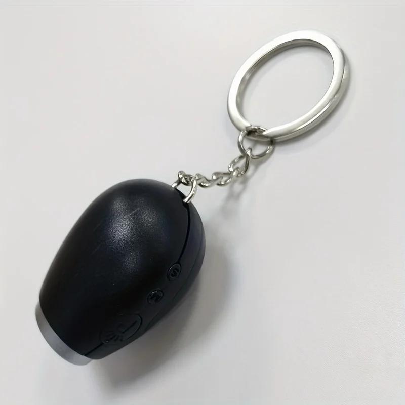 Multifunctional Projection Keychain Clock - Mini LED Alarm with Digital Display, Oval Portable Design