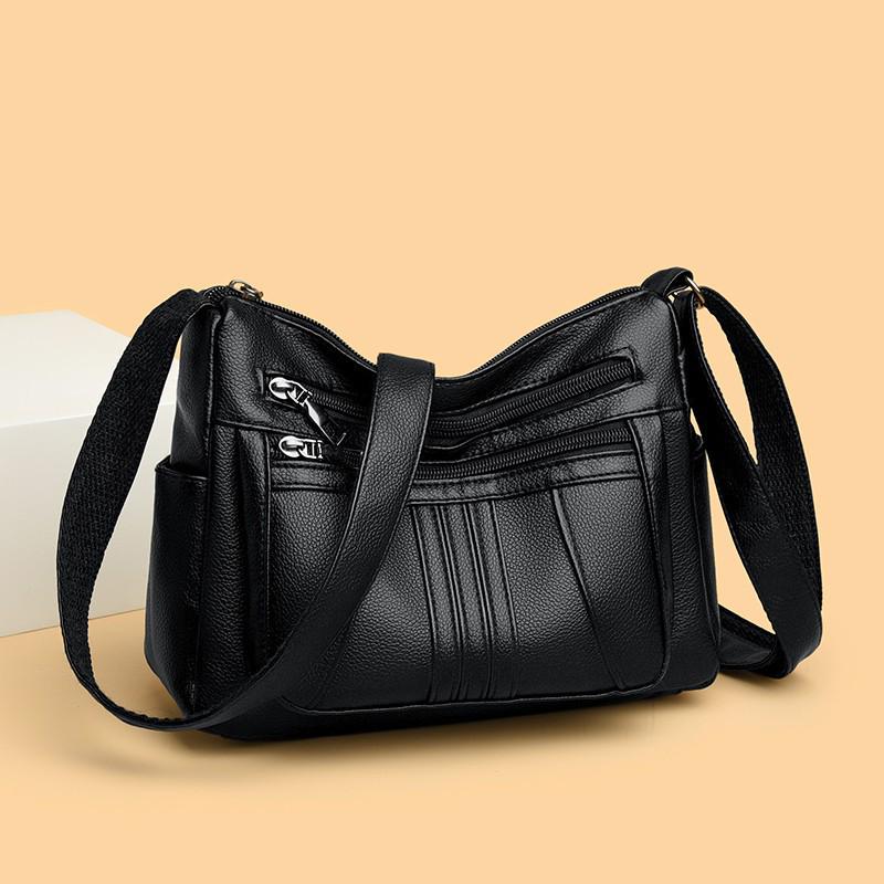 2025 Stylish Retro Leather Mummy Shopper & Crossbody Bag