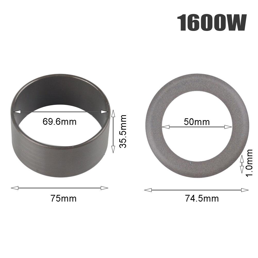 Piston Ring Oil-free Cylinder Parts Replacement Rubber Vacuum Pump 2pcs/set Accessories Air Compressors 550/600W