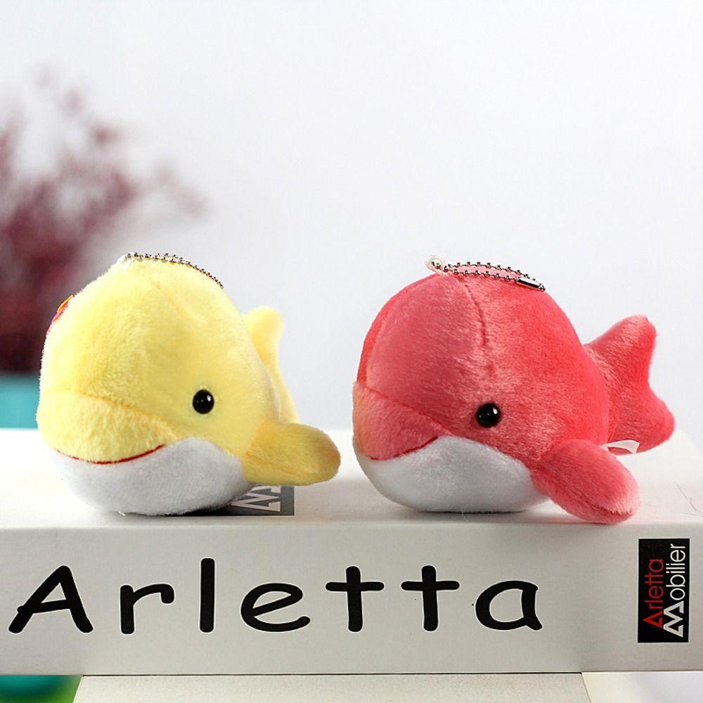 Charm Animal Doll Hanging Pendant Stuffed Toy Whale Plush Pendant Keychain Whale Plush Doll Keyring