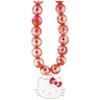 Hello Kitty Phone Charm Pearls Kitty Head Red