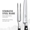 VICTORINOX Carving Set, Knife and Fork Set, Black, Professional-Grade Knives for BBQ and Steak Grilling, Grand Ma?tre, Forged, 7.7243.2