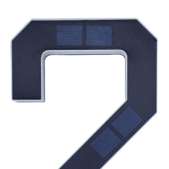 Solar Address Number Sign, LED Lighted House Number for Outdoor, Auto On/Off, Waterproof Garden Door Decoration