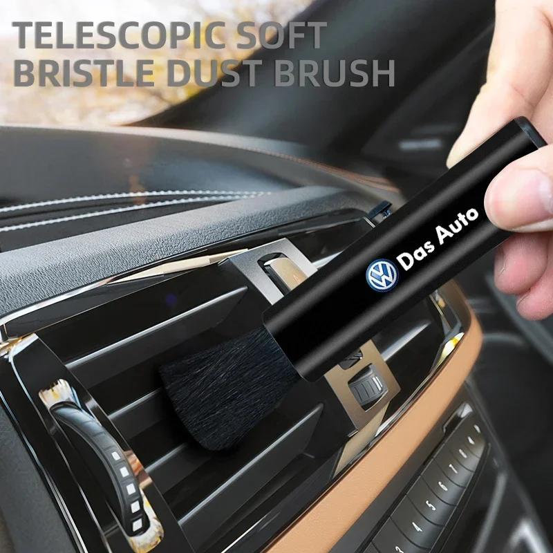 Car Logo Cleaning Brush Tool Accessories for Volkswagen VW BORA TIGUAN CC GOLF JETTA MK4 PASSAT Polo SR32 TOUAREG TOURAN T-ROC Os5