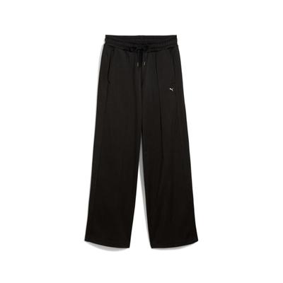 Comfortable Loose Breathable Straight Leg Casual Pants Women Bottoms Black 629939-01