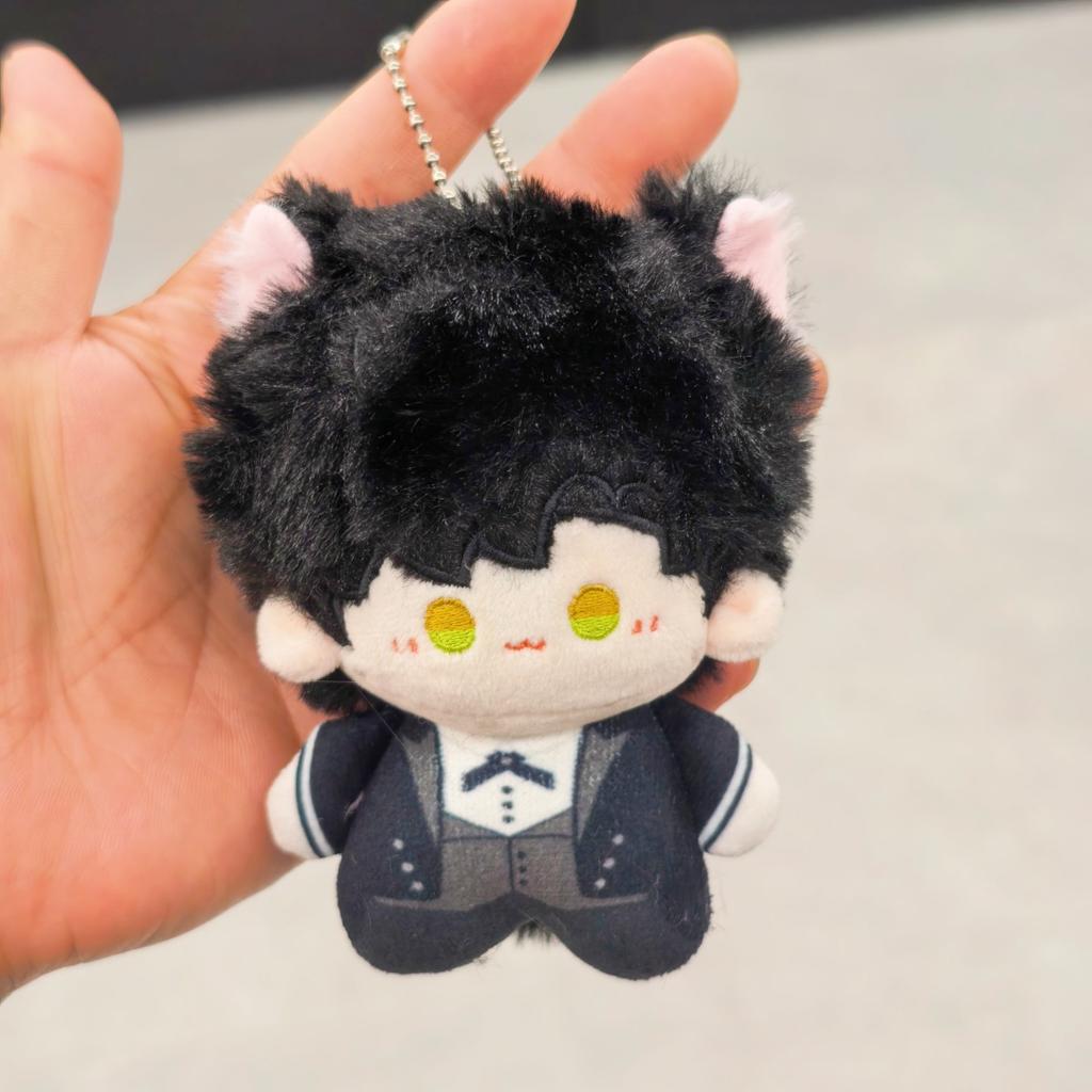 Cat Butler Love & Deepspace Plush Keychain Cute Cartoon Hanging Pendant Bag Charm Desk Ornaments Fans Birthday Christmas Gift