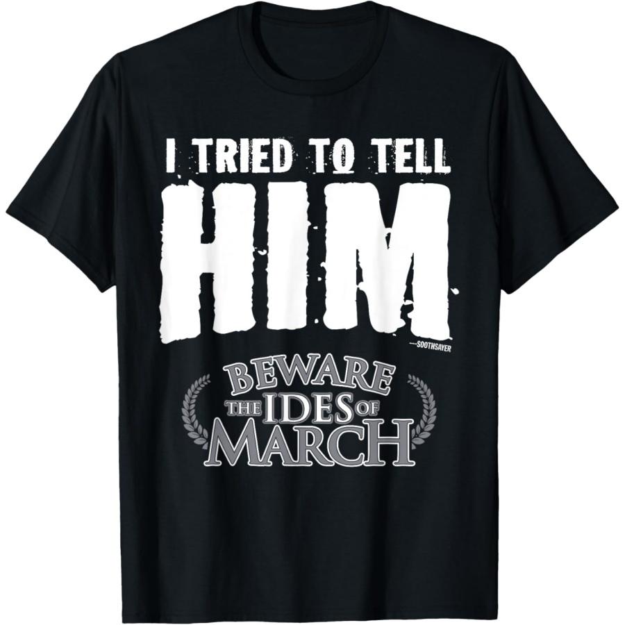 

Я пытался ему сказать - Прорицатель Цезарь берегись мартовских ид Футболка XXXXXL чёрный