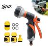 Garden Hose Nozzle Nozzle High Pressure Heavy Duty Hand Strong Spray Water Sprayer Adjustable for Plants Watering Car Washing Sidewalk Cleaning