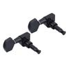 3L 3R Black Closed Zinc Alloy Machine Heads String Tuning Pegs for Folk Electric Guitar