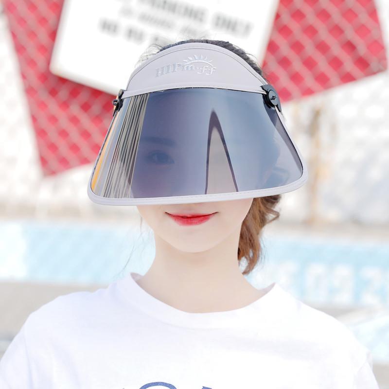 

Жіночий сонцезахисний капелюх з прозорими лінзами для їзди на велосипеді та активного відпочинку Adjustable сірий колір