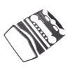 Soft Carbon Fiber CD GPS Climate Console Sticker Trim For Nissan 370z 2008-