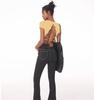 European American Crop Tops: Short Sleeve, Navel-Baring, for Yoga & Running with Pocket & Chest Pads
