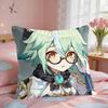 Sucrose Genshin Game Cushion Cover Short Plush Pillow Case Room Sofa Cushion Covers Home Decor Funda