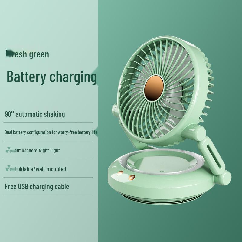 Portable USB Mini Desktop Fan – Folding & Swivel Design for Student Desks