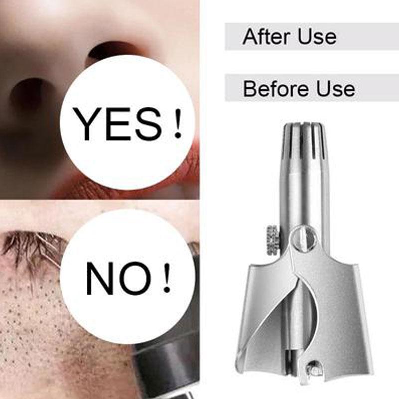 Männer Nasenhaarschneider Edelstahl Nasenhaarentferner Manuelle Trim Nase Ohr Vibrissa Schere Waschbar Trimmer Rasierer Rasierer Frauen