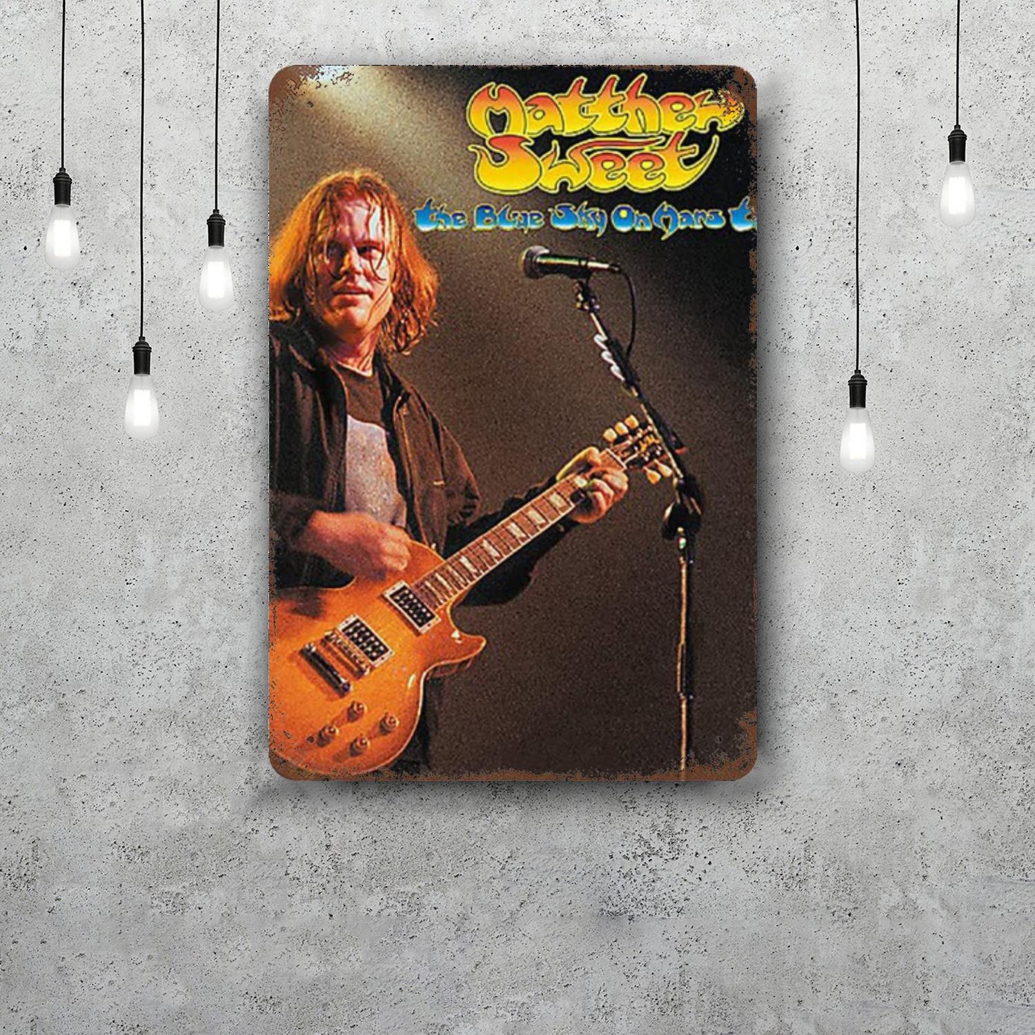 

Matthew Sweet Vintage Tin Sign Home Decor Wall Decor Art Wall Mural Room Decoration Decor Retro Metal Sign Plate Bar Posters 20x30cm（7.8x11.8inch）