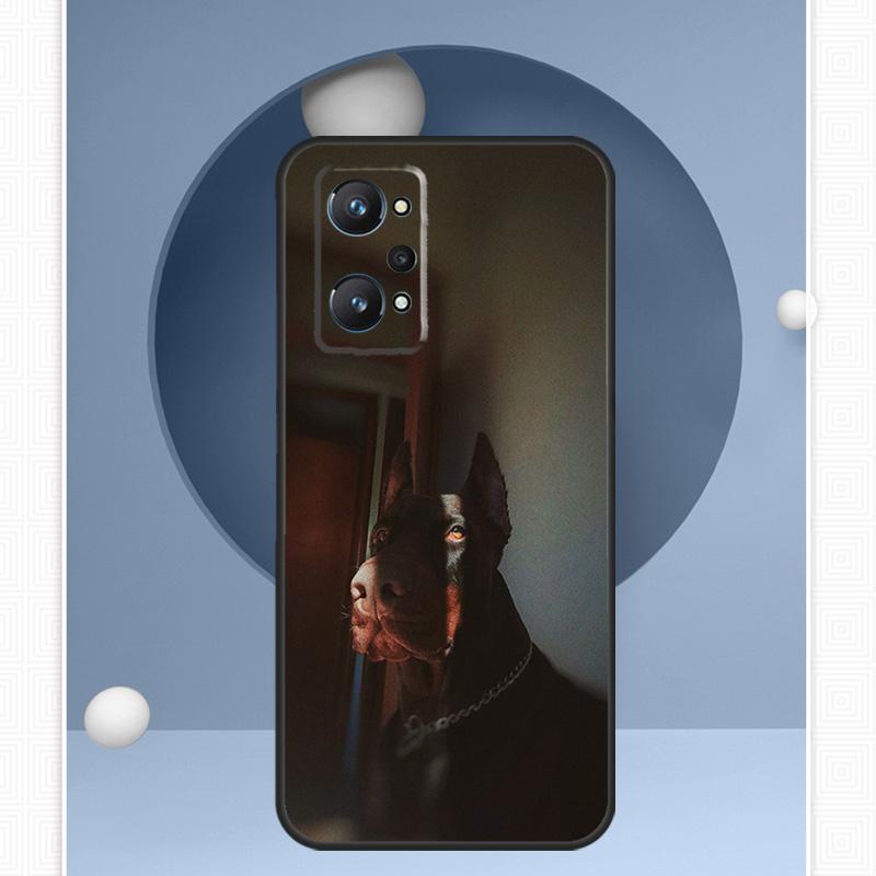 Doberman dog For Realme C55 C33 C30 C21Y 10 Pro Plus GT Neo 5 3 3T Case For OnePlus 11 10 Pro Nord 2 2T