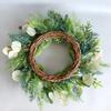 Festival Holiday Wreath Ornament Christmas Wreath Artificial Pine Garlands Festival Wall Hanging for Holiday