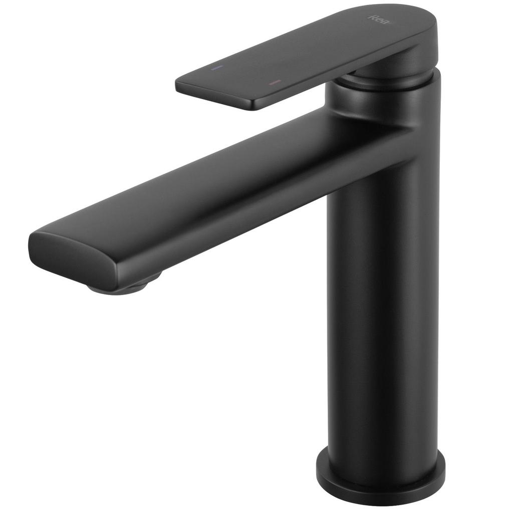 Bateria umywalkowa verso czarna niska sku rea-b7901