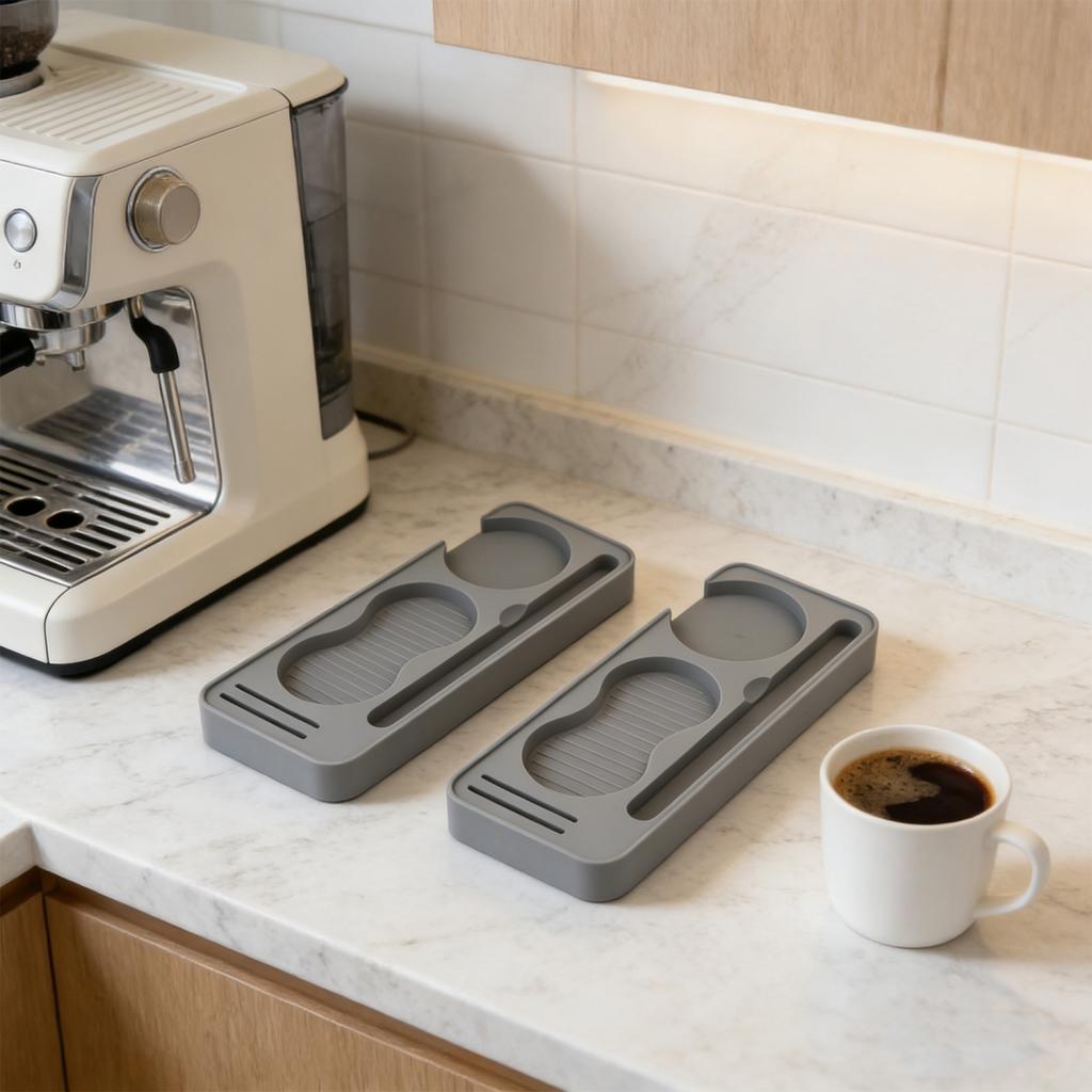 Dishwasher Safe Coffee Distribution Rack Espresso Tamping Mat