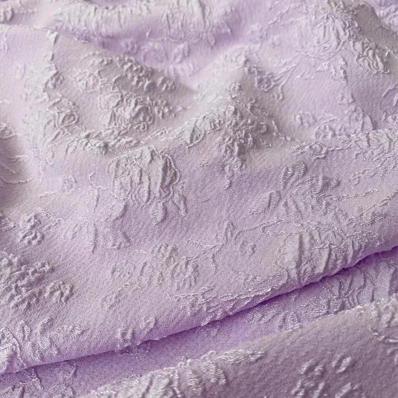 150x50/500cm Geprägter Jacquardstoff mit kleinen Rosen für Damenkleider, Prinzessinnenkleider, Handgefertigter DIY-Stoff TJ10065