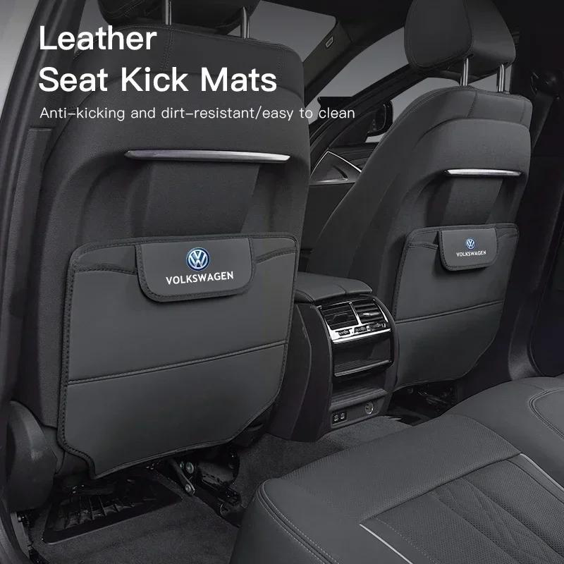 YNEPB1 Car Backseat Anti-Kick Mats Seat Anti Dirty Protective Cover For VW GTI Atlas Jetta Touareg Variant Golf Polo Taos Nivus Passat