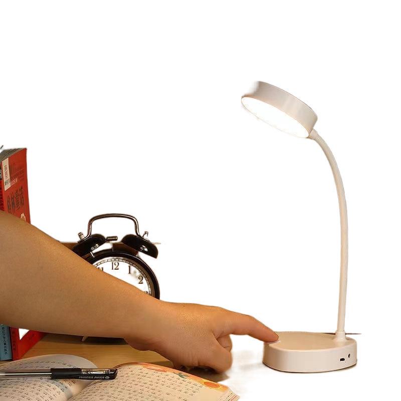 Rechargeable LED Table Lamp for Dorms & Kids - Eye Protection Bedside Lamp