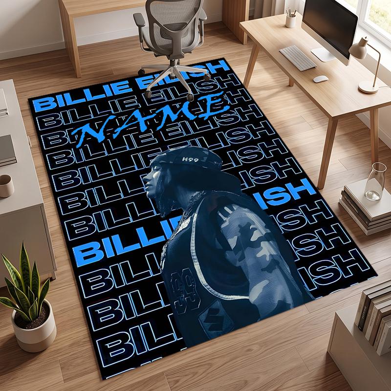 Billie eilish (5) Tappeto da Ufficio Personalizzato con Nome Decorazione Elegante per Soggiorno Camera da Letto Cucina