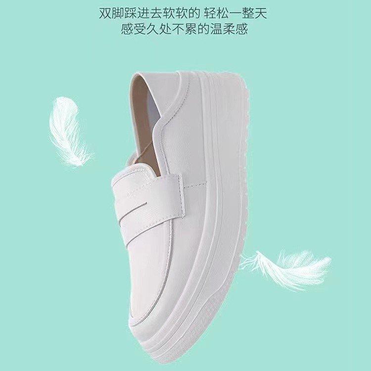 Nurse Shoes Women's White Comfortable Soft-soled Non-slip Flat-soled Single Shoes Simple Thick-soled Medical Care Small White Shoes Soft-soled Wo