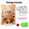 Halloween Pearl Painting Kit Pumpkin Floral Handmade DIY Home Decoration Painting